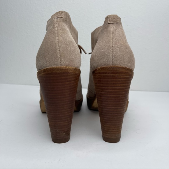 COLE HAAN Stephanie Chukka Suede Platform Oxford Heel Boot Nike Air Sz 6 - Picture 6 of 15